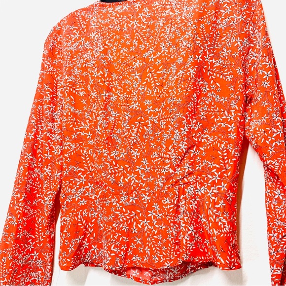 H&M Floral Wrap Front Long Sleeve Shirt - Picture 4 of 4